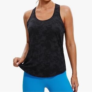Women's Black Racerback Tank Top